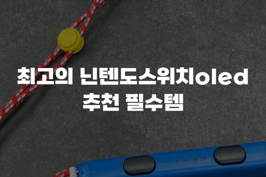 최고의 닌텐도스위치oled 추천 필수템